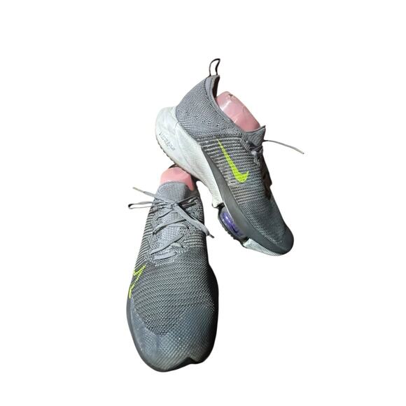 Nike Air Zoom Tempo NEXT Flyknit Grey Volt Running Mens Size 12.5 Used - Picture 6 of 8
